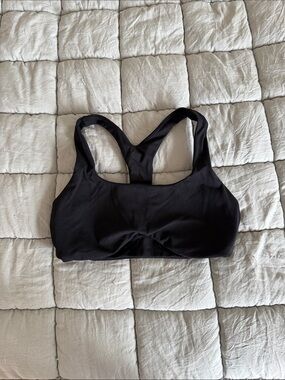 Women's Black Racerback Sleep & Lounge Bralette